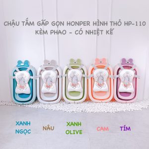 Chậu tắm gấp gọn hình thỏ