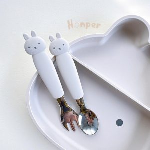 Set dĩa thìa ăn dặm hình thỏ