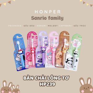 Bàn chải lông tơ Sanrio Family
