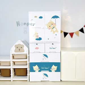 Tủ Honper 5 tầng gấu cute