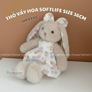 THỎ VÁY HOA SIZE 36CM - HK2506
