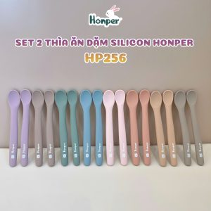 Set 2 Thìa Ăn Dặm Silicon Honper - HP256